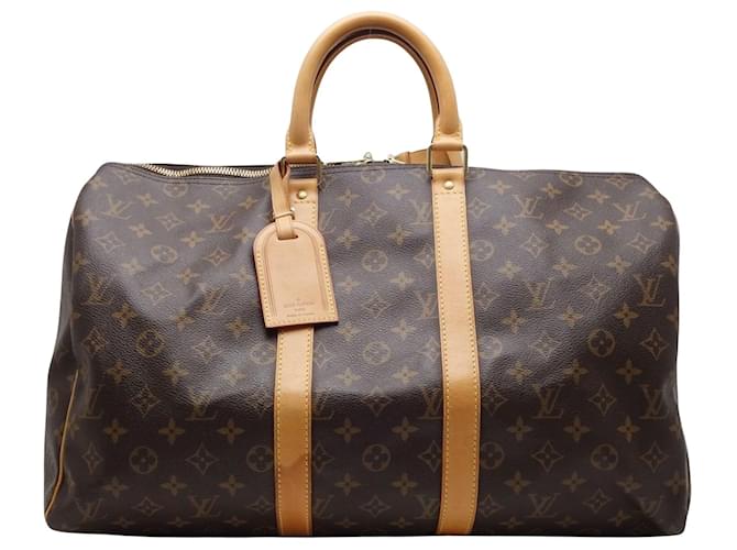Louis Vuitton Keepall 45 Brown Cloth  ref.1359764