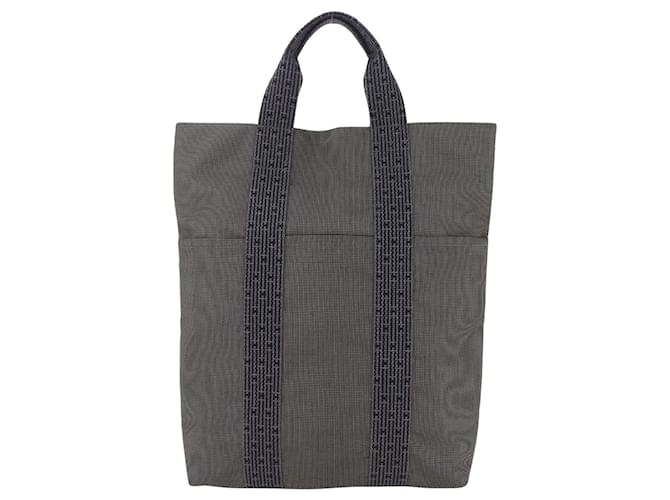 Hermès Herline Toile Gris  ref.1359873