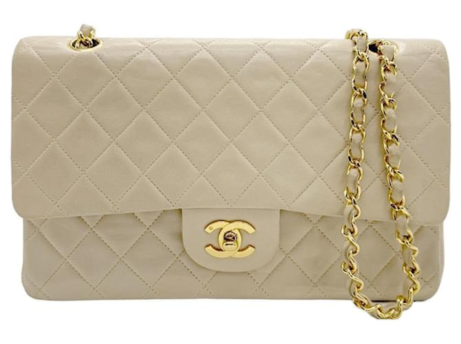 Chanel Timeless Cream Leather  ref.1359941