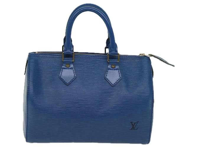 Louis Vuitton Speedy 25 Blue Leather  ref.1359988