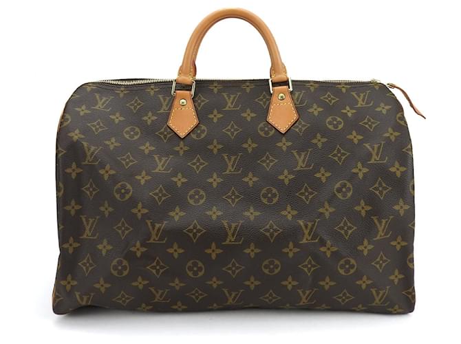 Louis Vuitton Speedy 40 Brown Cloth  ref.1359999