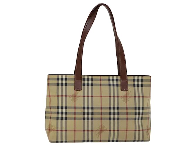 Burberry Nova Check Beige Leinwand  ref.1360110