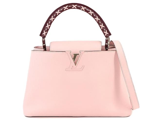 Louis Vuitton Capucines Rosa Pelle  ref.1360134