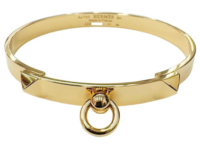 Hermès Collier de chien D'oro Oro rosa  ref.1360168