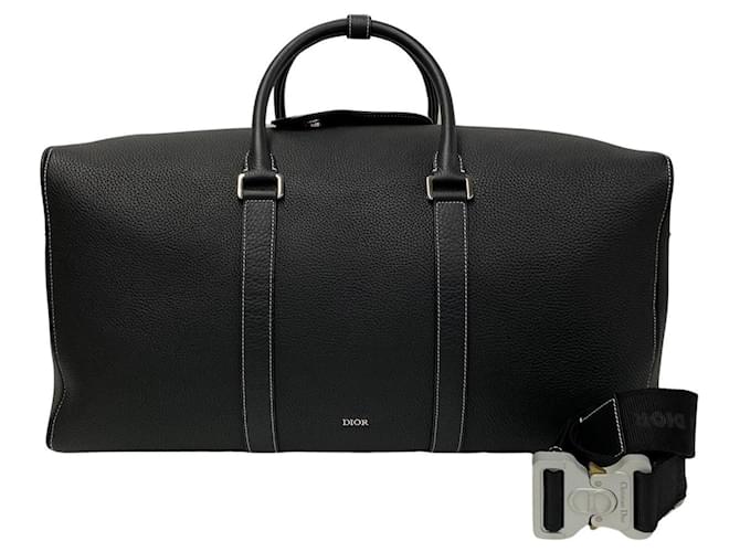 Dior Lango 50 Black Leather  ref.1360187