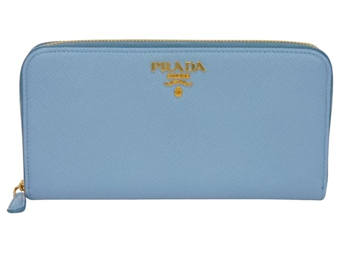 Prada Saffiano Azul Cuero  ref.1360188