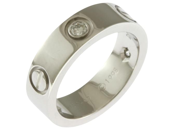 Cartier Love Silvery White gold  ref.1360193