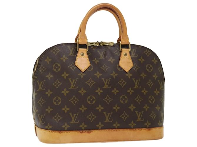 Louis Vuitton Alma Marrom Lona  ref.1360235