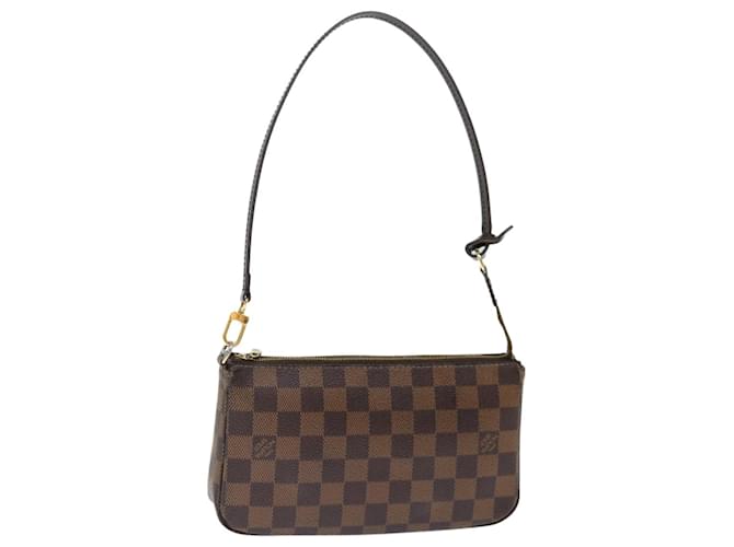 Louis Vuitton Pochette Accessoire Castaño Lienzo  ref.1360259