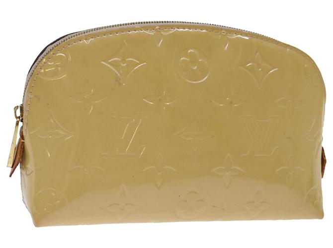 Trousse de toilette Louis Vuitton Cuir vernis Jaune  ref.1360326