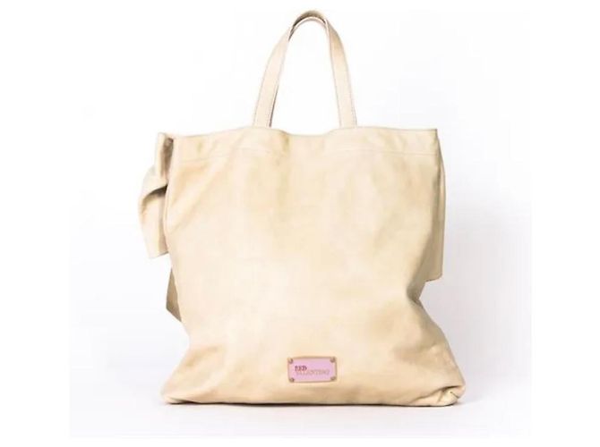 Red Valentino Leder Handtasche Beige