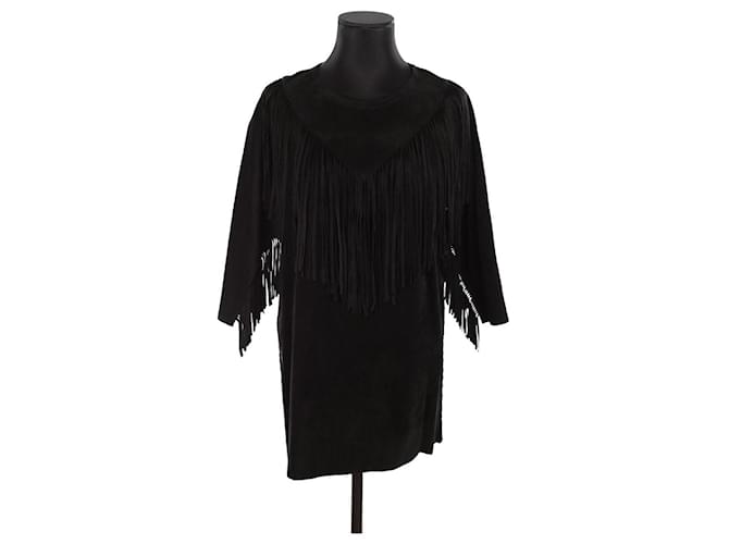 Isabel Marant Leather Over Dress Black  ref.1360385
