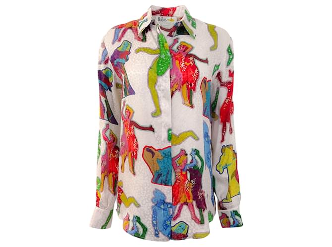 Autre Marque Blusa de seda amarela submarina Stella McCartney The Beatles Multicor  ref.1360444