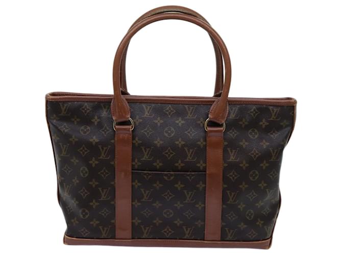 Louis Vuitton Sac Weekend Marrone Tela  ref.1360612