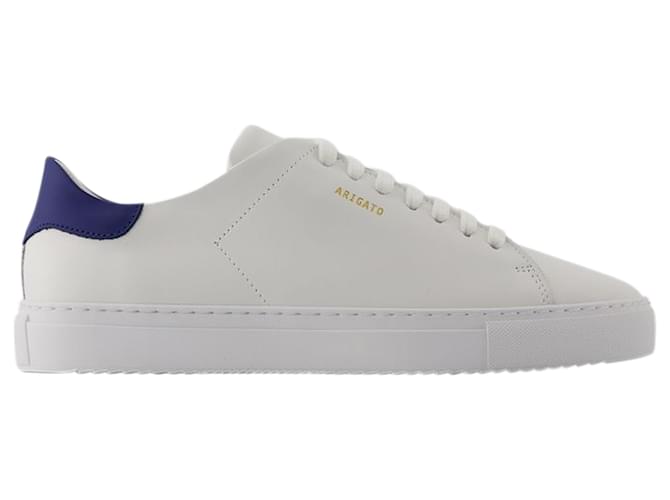 clean 90 Sneakers - Axel Arigato - Leather - White/Navy Pony-style calfskin  ref.1360693