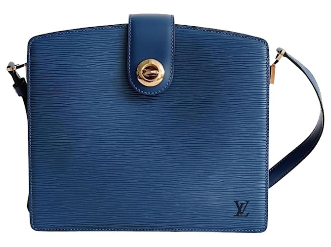 Louis Vuitton Bolsa de ombro Cluny Plain Epi azul claro Couro  ref.1360701