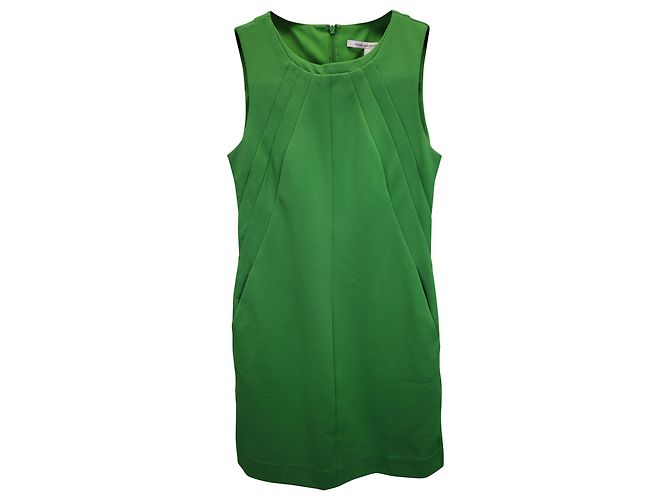 Ärmelloses Kleid von Diane Von Furstenberg aus grünem Polyester