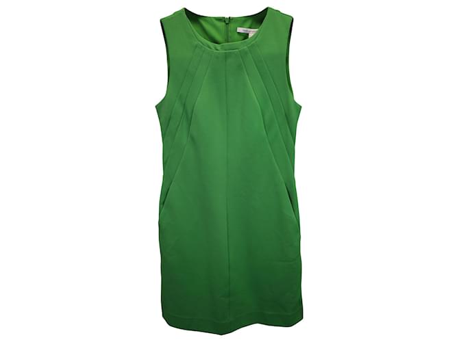 Abito smanicato Diane Von Furstenberg in poliestere verde  ref.1360737