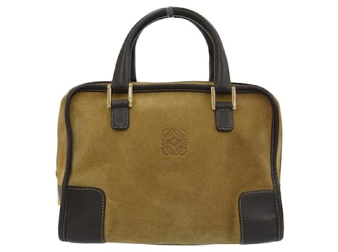 Loewe Suede Amazona 28 Bolso de ante en buen estado. Suecia  ref.1360778