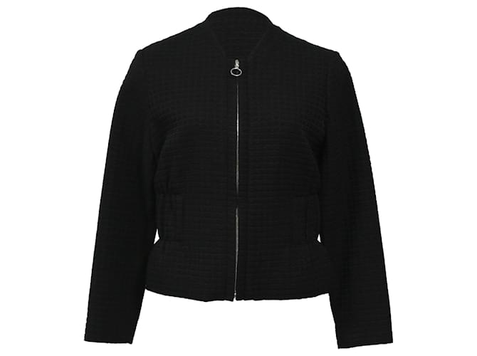 Maje Zipped Jacket in Black Viscose Cellulose fibre  ref.1360786
