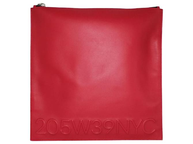 Autre Marque RED 205W39Pochette NYC Cuir Rouge  ref.1360790