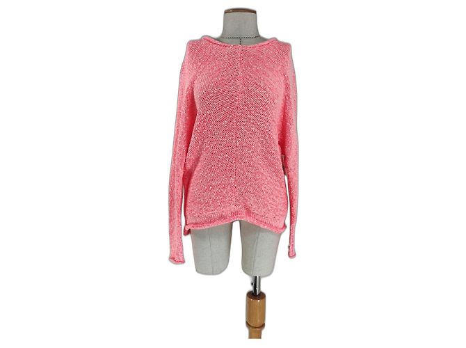 Free People Mono de Algodón Rosa Oversize Coral