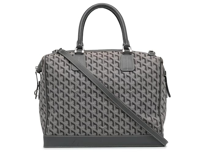 Goyard Gray Goyardine Victoria PM Grey Cloth Cloth  ref.1360870