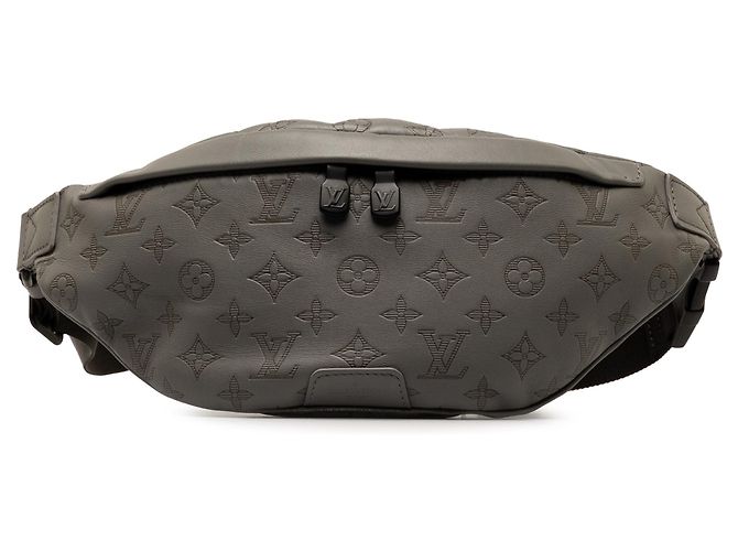 Bumbag Louis Vuitton Graue Monogramm Shadow Discovery Gürteltasche