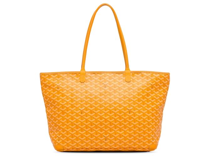 Goyard Gelbe Goyardine Artois MM Kalbähnliches Kalb Tuch  ref.1360910