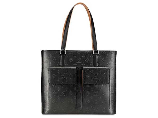 Louis Vuitton Gray Monogram Mat Wilwood Grey Dark grey Leather Pony-style calfskin  ref.1360914