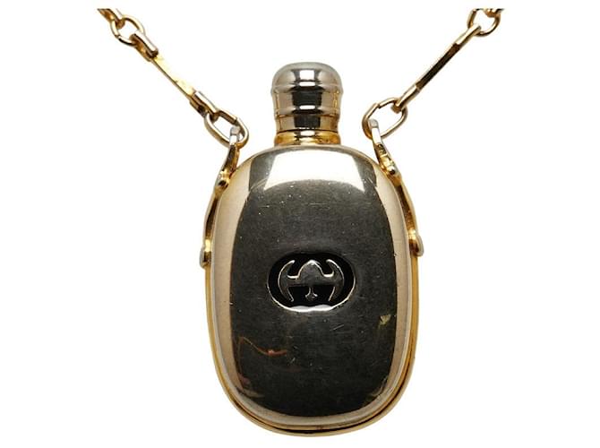 Gucci Perfume Bottle Chain Necklace Metal Necklace in Good condition  ref.1361010