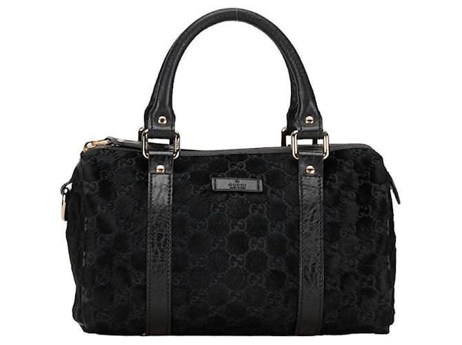 Gucci Mini Boston Sac à main en cuir 193604 en bon état  ref.1361020