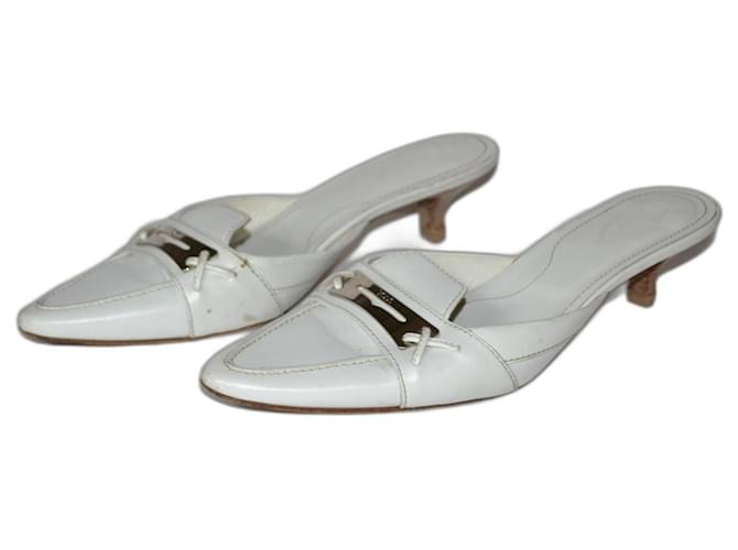 Tod's sabot White Leather  ref.1361021