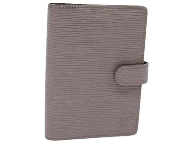 LOUIS VUITTON Epi Agenda PM Day Planner Cover Lilac R2005B LV Auth 72321 Leather  ref.1361072