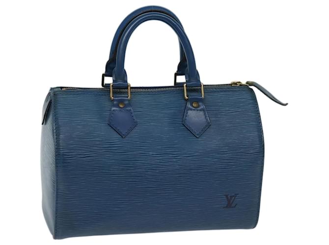 Louis Vuitton Epi Speedy 25 Hand Bag Toledo Blue M43015 LV Auth 71622 Leather  ref.1361152