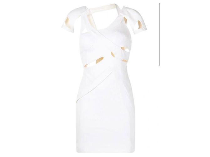 Gucci Kleid in Weiß aus Polyester