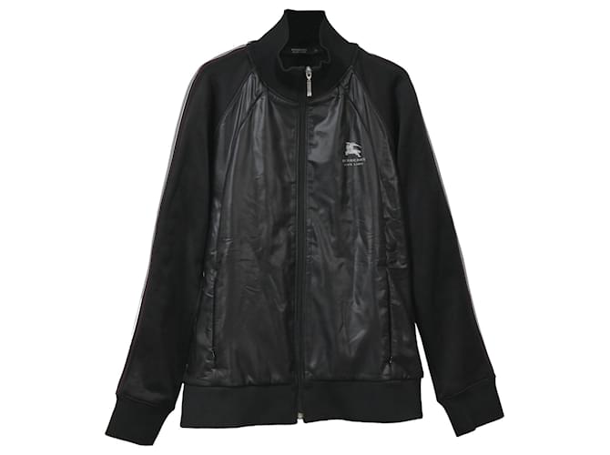 Burberry Zipped Jacket in Black Leather  ref.1361295