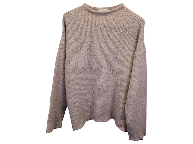 Iro Knit Sweater in Beige Wool Brown  ref.1361332