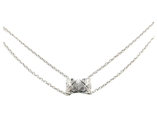 Chanel Silver 18Collana K Coco Crush in oro bianco e diamanti Argento