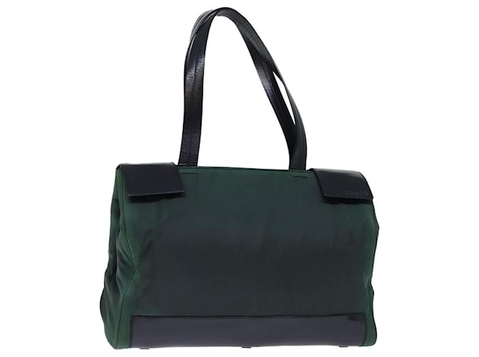 PRADA Shoulder Bag Nylon Green Auth cl835  ref.1361532
