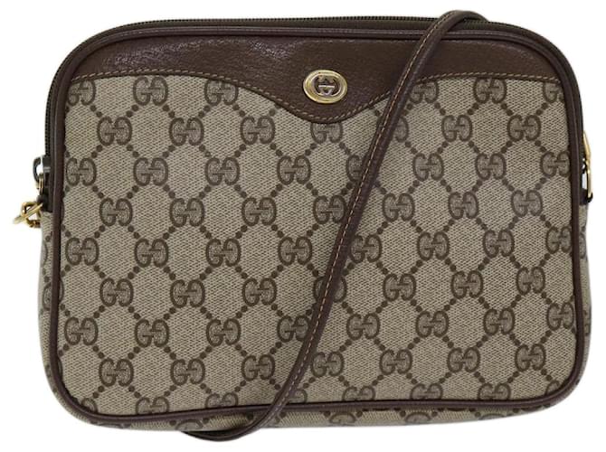 GUCCI GG Supreme Shoulder Bag PVC Beige 97 02 068 auth 72481 Cloth  ref.1361561