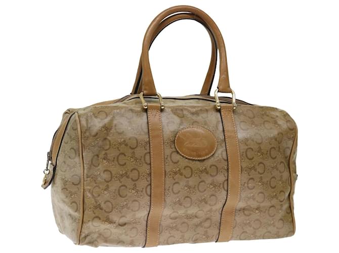 Céline CELINE C Macadam Canvas Boston Bag Beige Auth ki4376  ref.1361609