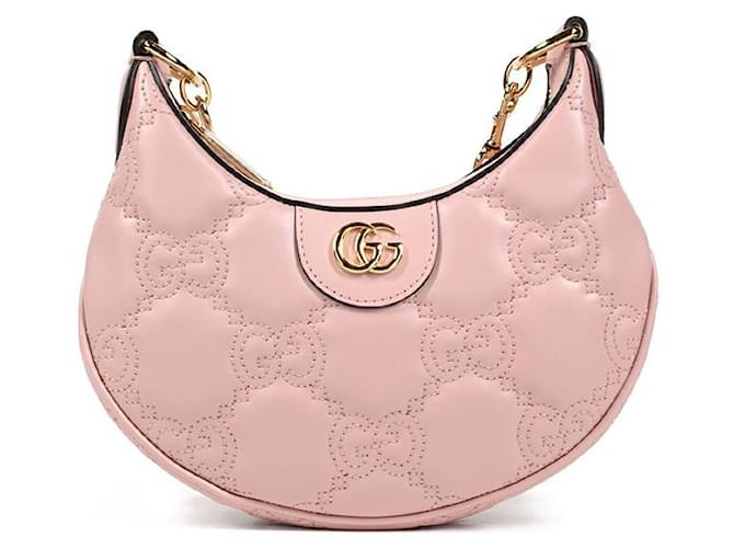 Gucci Bolsos de mano Rosa Cuero  ref.1361652