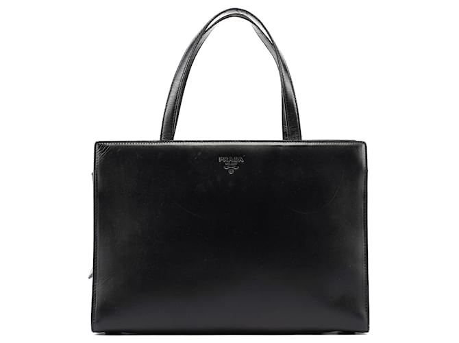 Prada Totes Couro Preto Reedição 1995  ref.1361711