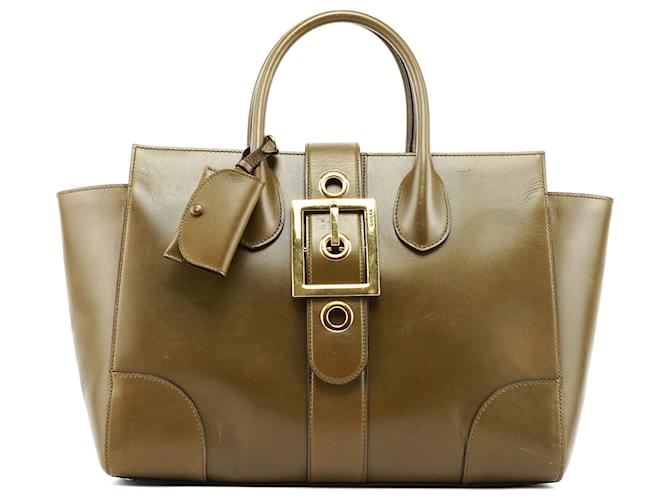 GUCCI Borsa a mano in pelle Jackie verde  ref.1361715