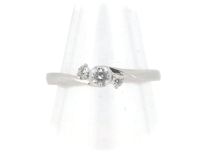& Other Stories [LuxUness] Platinum Diamond Ring Metal Ring in Excellent condition  ref.1361933