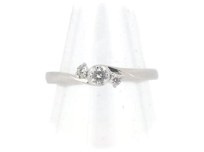 & Other Stories Pre-owned PT950 Platinum Diamond Ring Size 10 in Great Condition Silvery Metal  ref.1361933