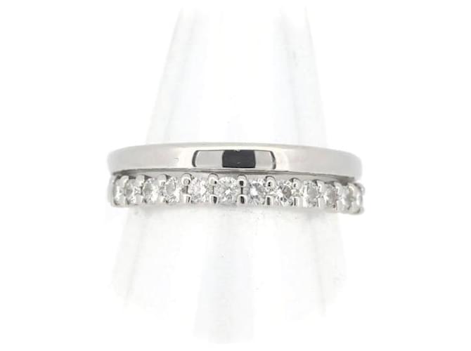 & Other Stories [LuxUness] Platinum Diamond Half Eternity Ring Metal Ring in Excellent condition  ref.1361944