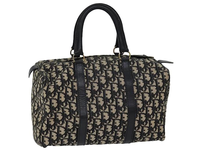 Bolsa Christian Dior Trotter Canvas Boston Preto Auth 71777  ref.1362111