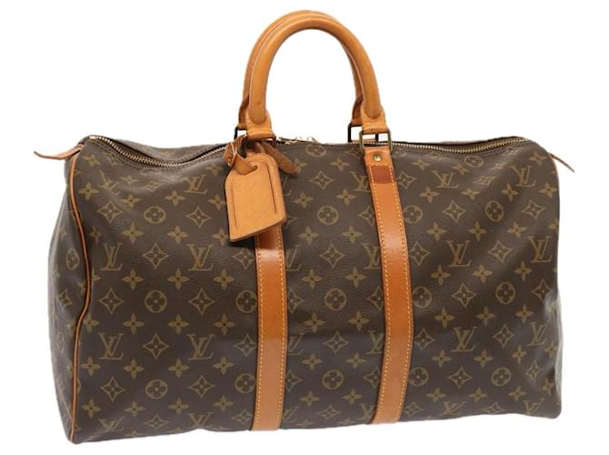 Louis Vuitton Monogram Keepall 45 Boston Bag M41428 LV Auth 72660 Cloth  ref.1362164